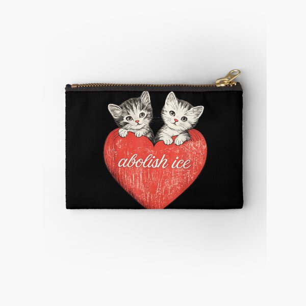 Item preview, Two Cute Kittens Peeking From Red Heart With Social Activism Message designed and sold by LizzyKeiko.