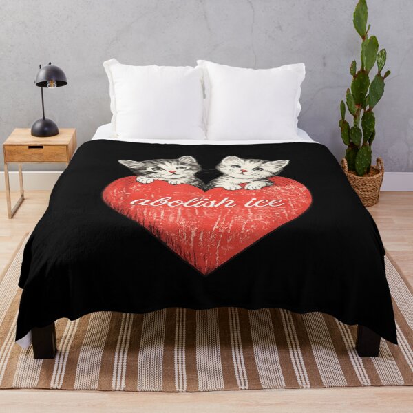 Item preview, Two Cute Kittens Peeking From Red Heart With Social Activism Message designed and sold by LizzyKeiko.