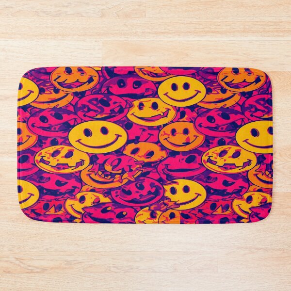 Item preview, Graphic Smiley Distortion Pattern with Y2K Vibe designed and sold by mari0n980.