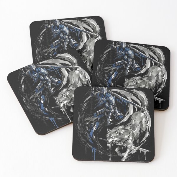 Item preview, Abyss Knight & Great Wolf Eternal Companion Fan Merch Yin Yang designed and sold by Senpaiwaves.