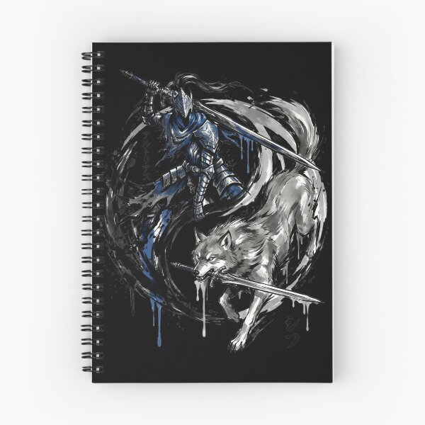 Item preview, Abyss Knight & Great Wolf Eternal Companion Fan Merch Yin Yang designed and sold by Senpaiwaves.