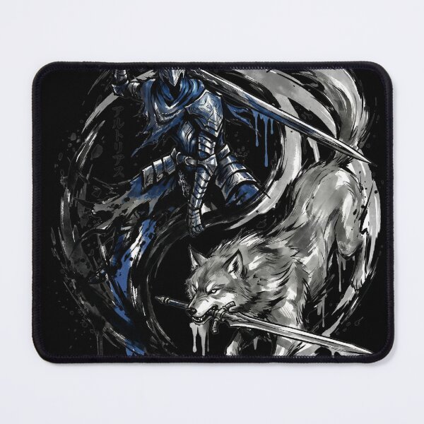 Item preview, Abyss Knight & Great Wolf Eternal Companion Fan Merch Yin Yang designed and sold by Senpaiwaves.