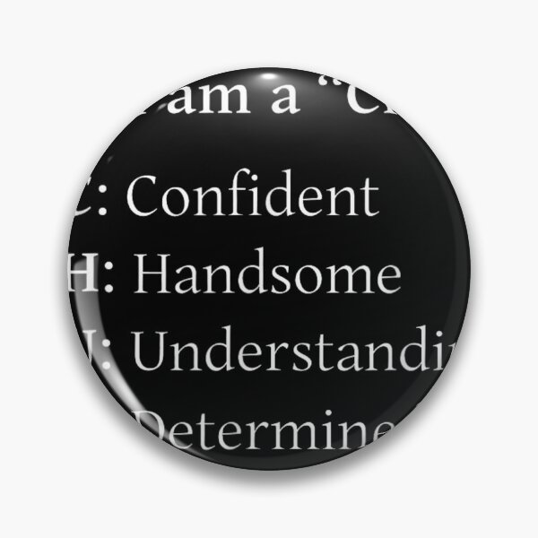 Item preview, Positive Character Definition Acronym For Confident Handsome Understanding And Determined Man designed and sold by LizzyKeiko.