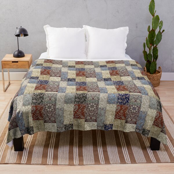 Item preview, Vintage Persian Patchwork: Artisanal Islamic Rug Mosaic Pattern designed and sold by D-Islamic.