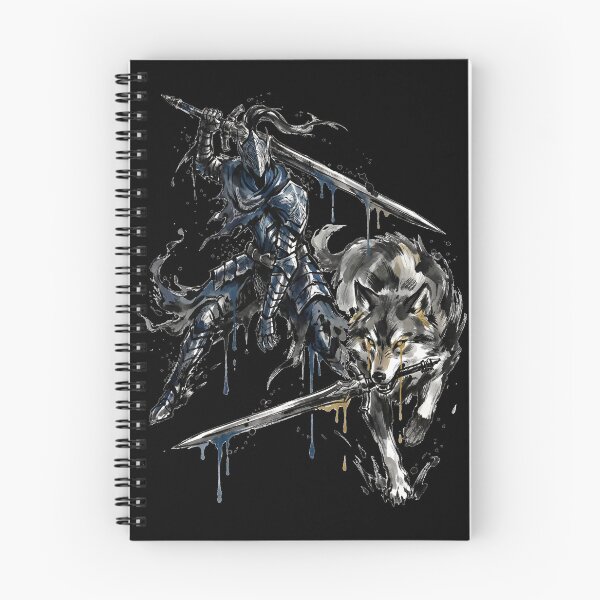Item preview, Loyal Abyss Knight & Great Wolf Eternal Companion Fan Merch Yin Yang designed and sold by Senpaiwaves.