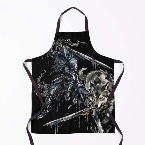 Item preview, Loyal Abyss Knight & Great Wolf Eternal Companion Fan Merch Yin Yang designed and sold by Senpaiwaves.