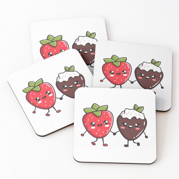 Item preview, Kawaii Strawberry Couple Sweet Valentine's Day designed and sold by BigStar-Cart.