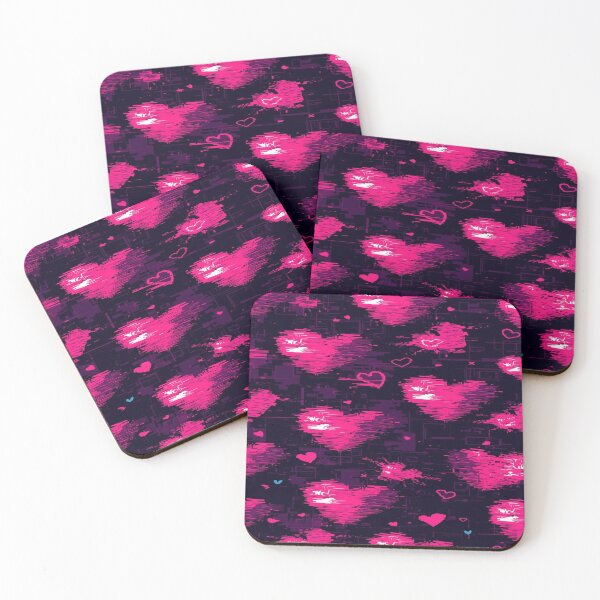 Item preview, Glitch Heart Pattern with Digital Y2K Feel designed and sold by mari0n980.