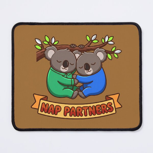 Item preview, Nap Partners Cute Sleeping Koalas Couple Hugging designed and sold by WildCute.