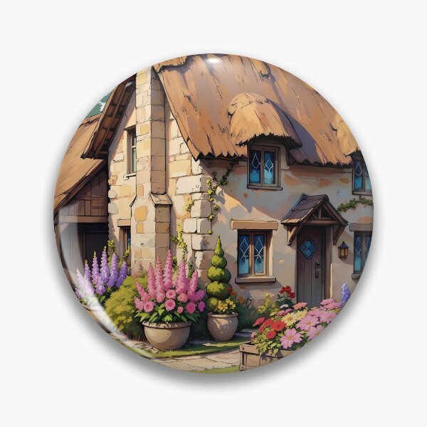 Item preview, Vintage Botanical Flowers Framing Cozy Cottagecore Garden Scene designed and sold by BorgSpareParts.