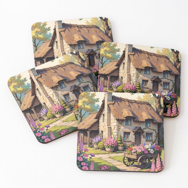 Item preview, Vintage Botanical Flowers Framing Cozy Cottagecore Garden Scene designed and sold by BorgSpareParts.