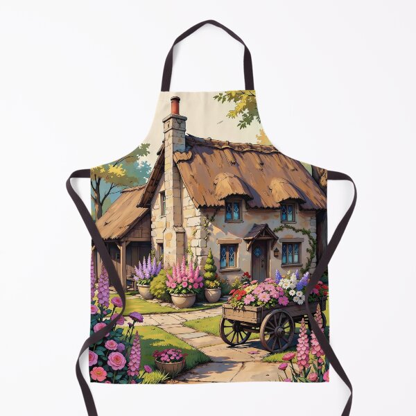Item preview, Vintage Botanical Flowers Framing Cozy Cottagecore Garden Scene designed and sold by BorgSpareParts.