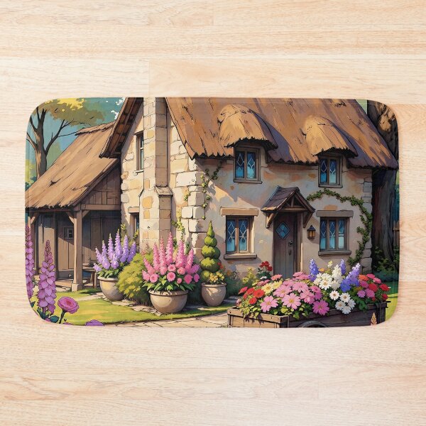 Item preview, Vintage Botanical Flowers Framing Cozy Cottagecore Garden Scene designed and sold by BorgSpareParts.