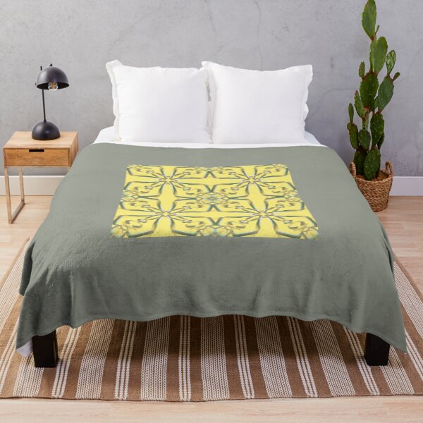 Item preview, Sage Gray & Lemon Symmetry | Modern Yellow Geometric Mandala designed and sold by Tinaartth .