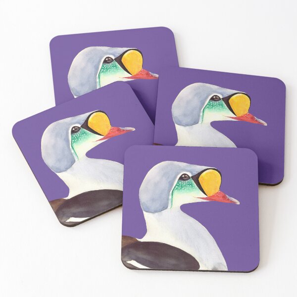 Item preview, King Eider bird watercolour painting designed and sold by art-elodie-g.