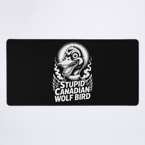 Item preview, Stupid Canadian Wolf Bird - Explosive Radiant Halo Screaming Design designed and sold by DarylWelsh2024.