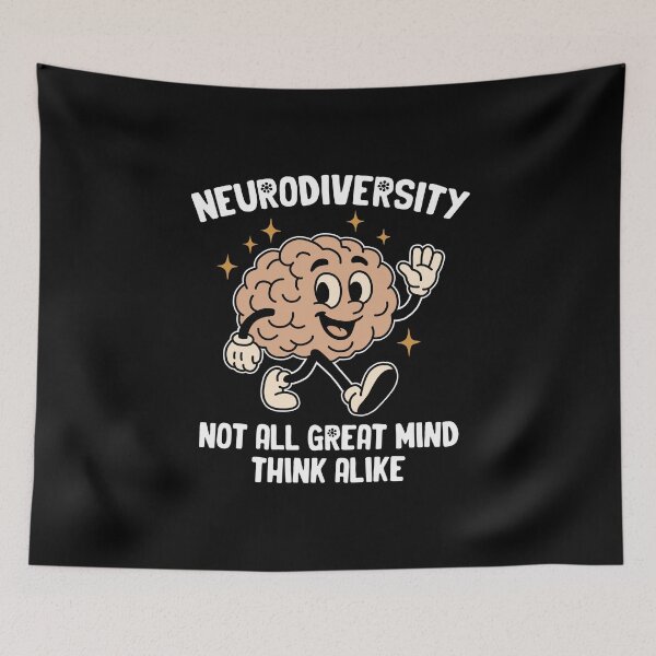 Item preview, Neurodiversity Not All Great Mind Think Alike designed and sold by NQArtist.
