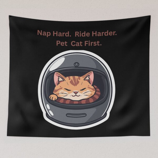 Item preview, Nap Hard. Ride Later. -Funny Nap Day Motorcyclist Design – Biker Nap Humor designed and sold by YourTrendyTees.