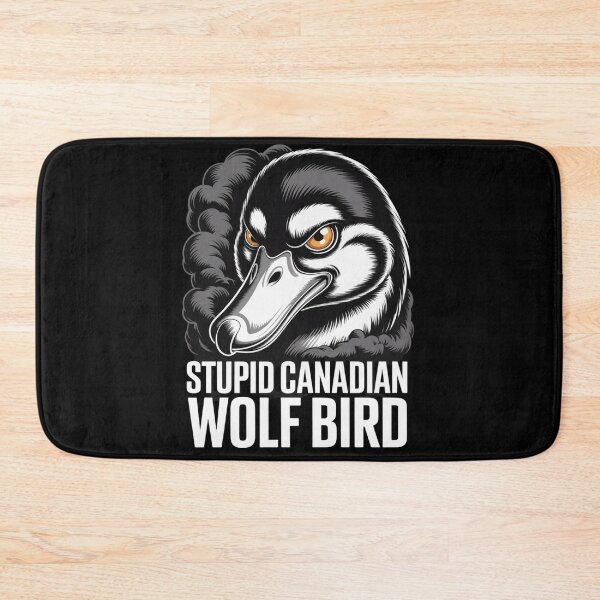 Item preview, Stupid Canadian Wolf Bird - Cunning Side Glance Smoky Portrait Design designed and sold by DarylWelsh2024.
