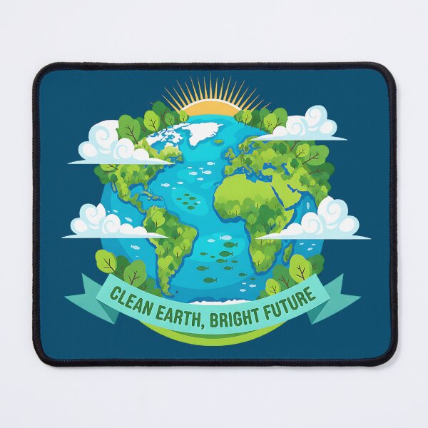 Item preview, Clean Earth Bright Future Eco Planet Illustration designed and sold by Anna_art_space.
