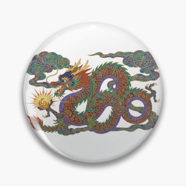 Item preview, Majestic Chinese Dragon - Traditional with Auspicious Clouds designed and sold by BlissxPals.