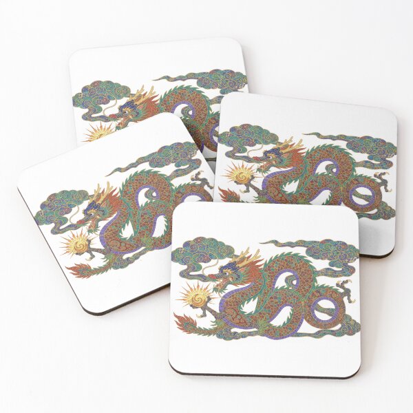 Item preview, Majestic Chinese Dragon - Traditional with Auspicious Clouds designed and sold by BlissxPals.