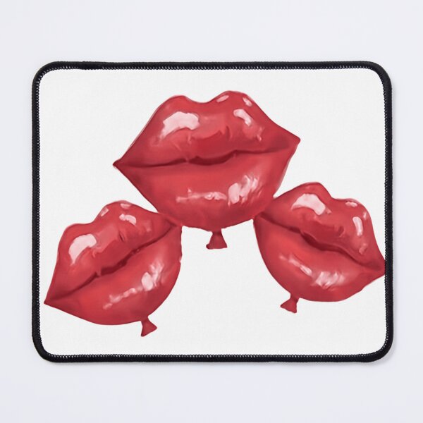 Item preview, Red Lips Balloons Valentine Fun Illustration designed and sold by naughty-raccoon.