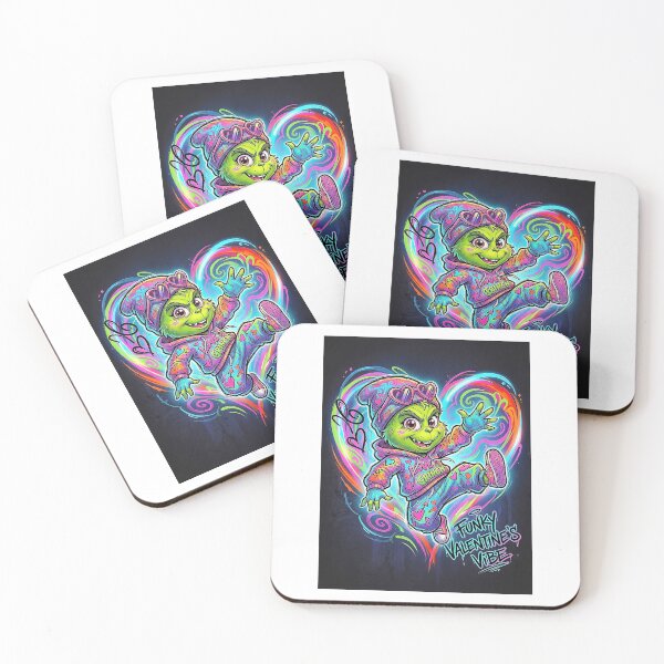 Item preview, Baby Grinch Funky Valentine Vibes designed and sold by JaaGo PopLab.