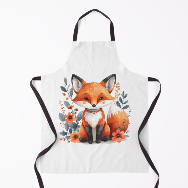 Item preview, Whimsical Floral Fox Illustration – AI Generated designed and sold by Creative Closeup.