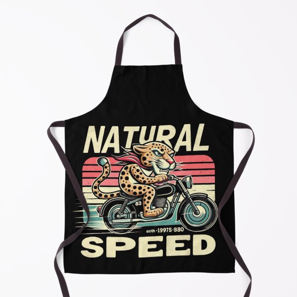 Item preview, Leopard Motorcycle Retro - Natural Speed Cartoon Mascot designed and sold by Zoo-Moo.