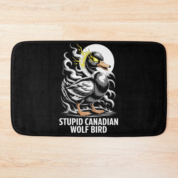 Item preview, Stupid Canadian Wolf Bird - Epic Flame Eyes Standing Hero Design designed and sold by DarylWelsh2024.