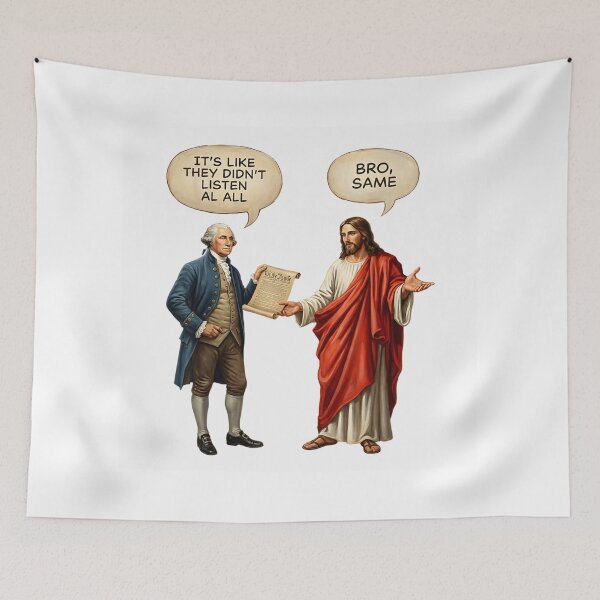 Item preview, Funny History Satire They Did Not Listen Conversation Between Iconic Figures designed and sold by Gargamal.