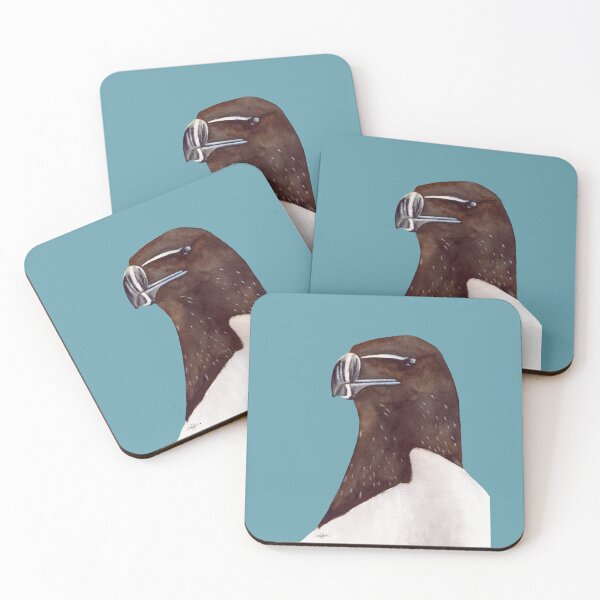 Item preview, Razorbill bird watercolour painting designed and sold by art-elodie-g.
