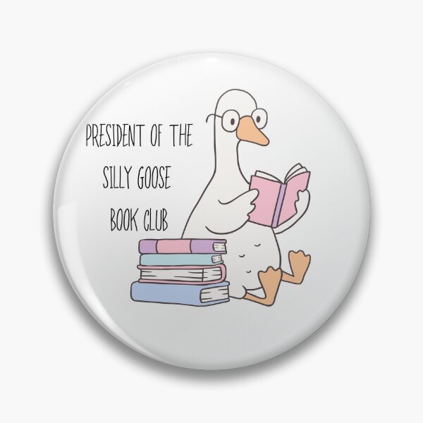 Item preview, President of the Silly Goose Book Club | Bookish Kindle Sticker designed and sold by theintentionalteacher.