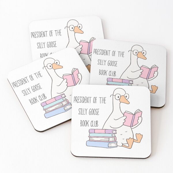 Item preview, President of the Silly Goose Book Club | Bookish Kindle Sticker designed and sold by theintentionalteacher.