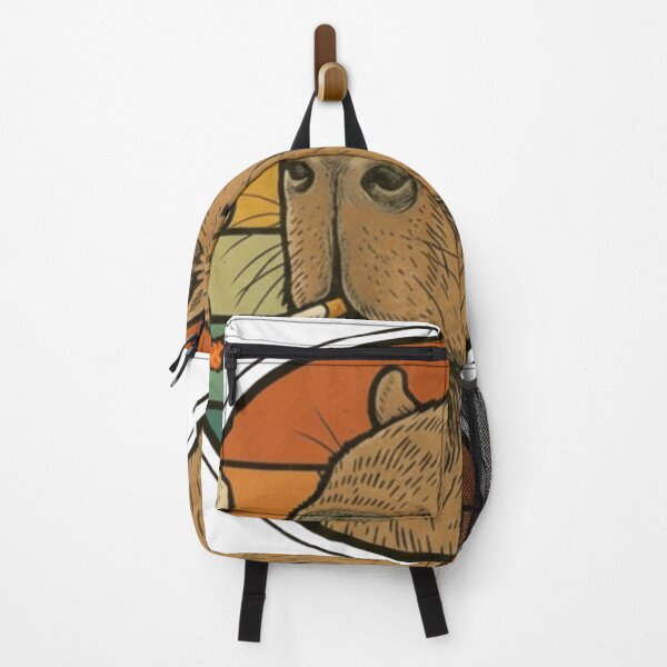 Item preview, Chill Capybara Smoking Retro Sunset - Funny Aesthetic Animal Art designed and sold by TSE DESIGN.