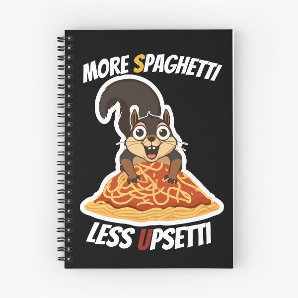 Artikelvorschau, More Spaghetti Less Upsetti Funny Squirrel entworfen und verkauft von Design By Niko.