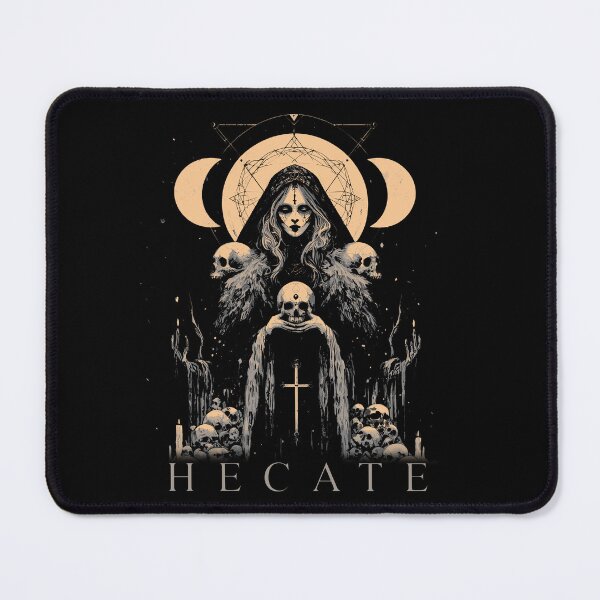 Item preview, Hecate Greek Goddess of Witchcraft, Magic, The Night, The Moon. Goth Esoterica designed and sold by Proverbial Wisdom Design.