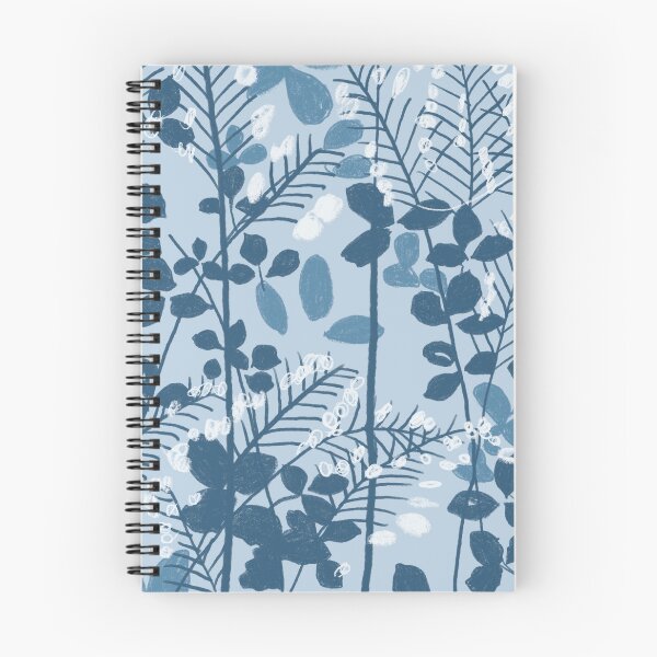 Item preview, Estampado de hojas azules designed and sold by BadShopName.