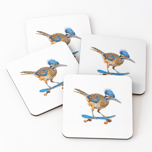 Item preview, Roadrunner Skateboarder Extreme Bird Art designed and sold by TeeARTHY.