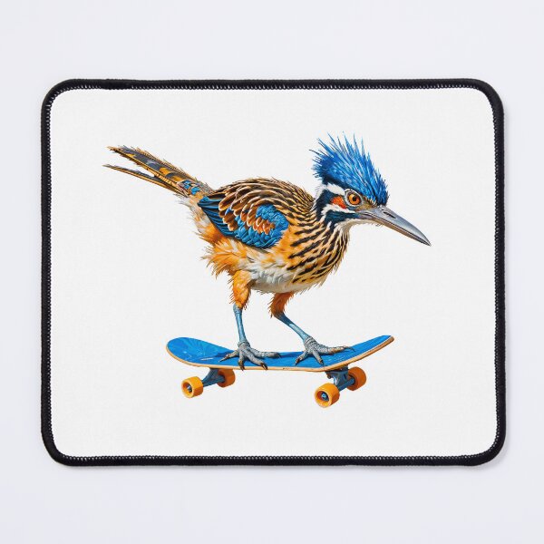 Item preview, Roadrunner Skateboarder Extreme Bird Art designed and sold by TeeARTHY.