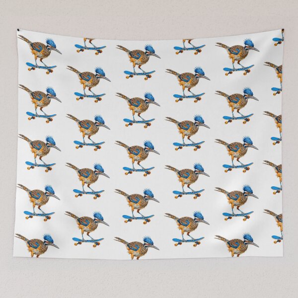 Item preview, Roadrunner Skateboarder Extreme Bird Art designed and sold by TeeARTHY.