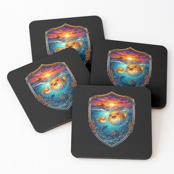 Item preview, Pufferfish Sunset designed and sold by Planetporridge.