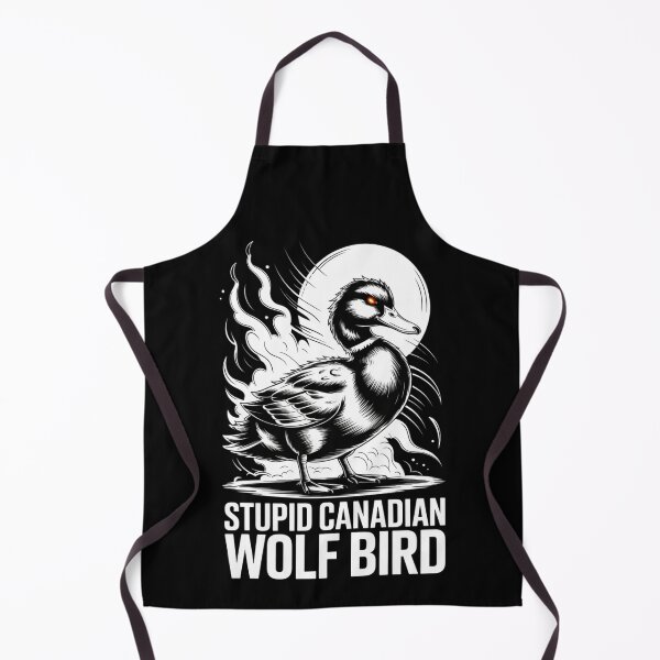 Item preview, Stupid Canadian Wolf Bird - Ominous Speed Lines Moon Standing Design designed and sold by DarylWelsh2024.