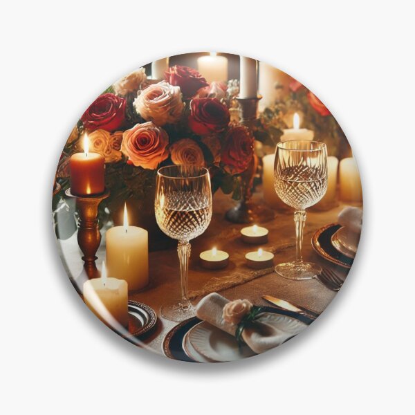 Item preview, Timeless Romance – Elegant Candlelit Dinner Scene designed and sold by Tommandjerry.