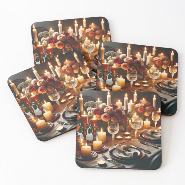 Item preview, Timeless Romance – Elegant Candlelit Dinner Scene designed and sold by Tommandjerry.