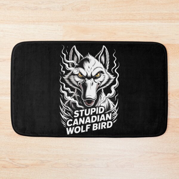 Item preview, Stupid Canadian Wolf Bird - Fierce Snarling Smoke Portrait Design designed and sold by DarylWelsh2024.