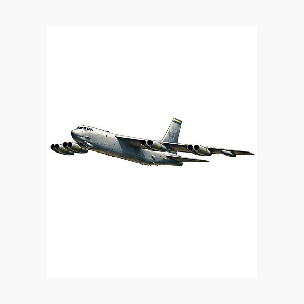 Artikelvorschau, Illustration des strategischen Bombers Boeing B-52 Stratofortress entworfen und verkauft von IRON WINGS /USAF.