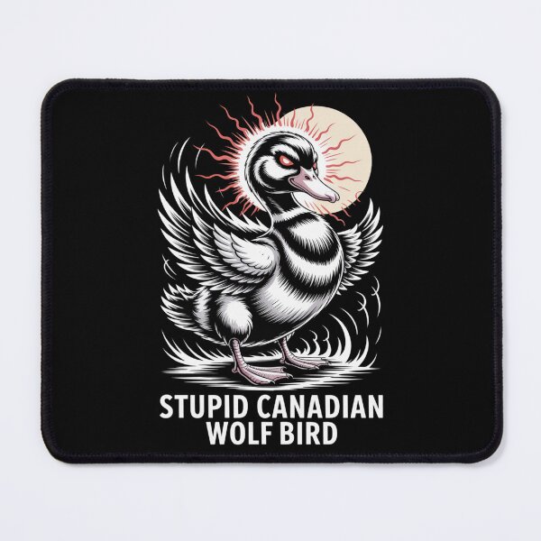 Item preview, Stupid Canadian Wolf Bird - Epic Red Energy Aura Standing Design designed and sold by DarylWelsh2024.