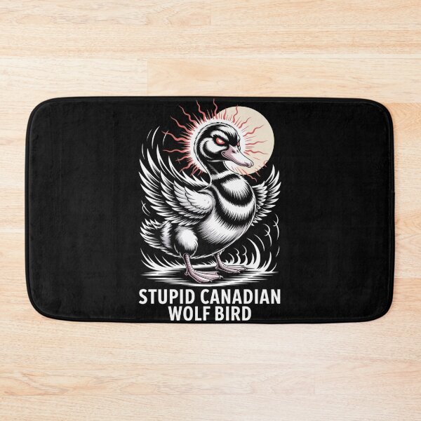 Item preview, Stupid Canadian Wolf Bird - Epic Red Energy Aura Standing Design designed and sold by DarylWelsh2024.